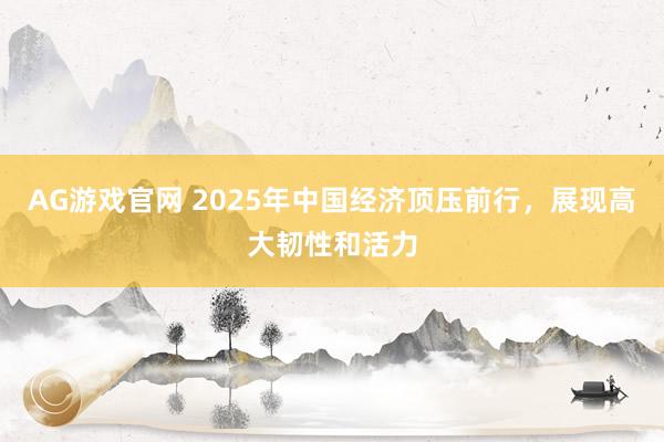 AG游戏官网 2025年中国经济顶压前行，展现高大韧性和活力