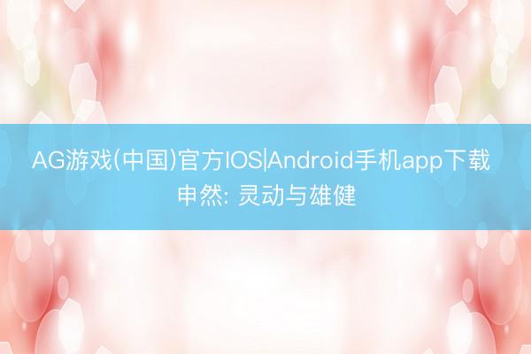 AG游戏(中国)官方IOS|Android手机app下载 申然: 灵动与雄健