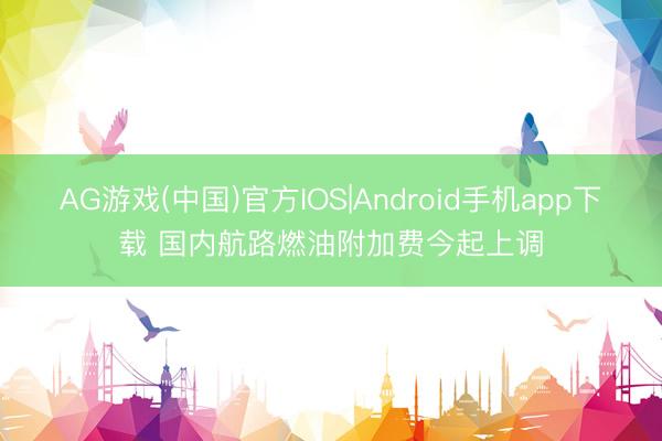 AG游戏(中国)官方IOS|Android手机app下载 国内航路燃油附加费今起上调