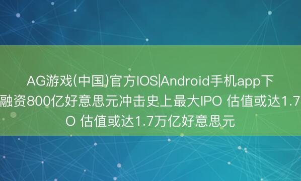 AG游戏(中国)官方IOS|Android手机app下载 SpaceX拟融资800亿好意思元冲击史上最大IPO 估值或达1.7万亿好意思元