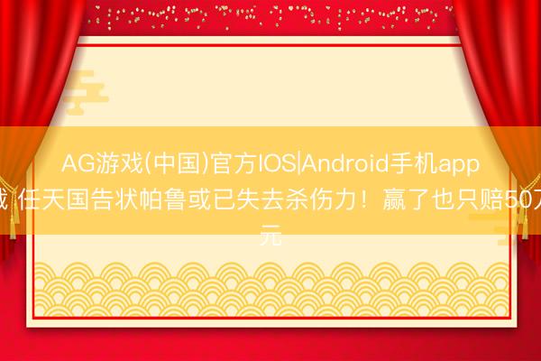 AG游戏(中国)官方IOS|Android手机app下载 任天国告状帕鲁或已失去杀伤力!赢了也只赔50万元