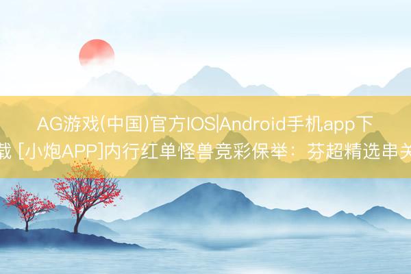 AG游戏(中国)官方IOS|Android手机app下载 [小炮APP]内行红单怪兽竞彩保举：芬超精选串关